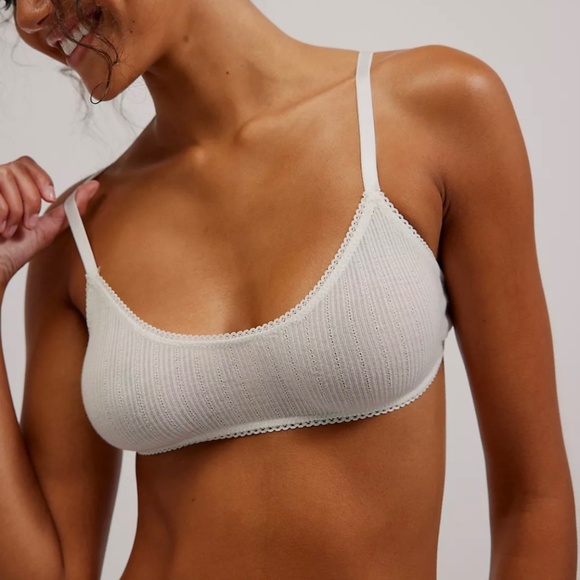NWOT $120 Lot of 4 Intimately Free People Pointelle Bralette Size XL - Picture 1 of 8